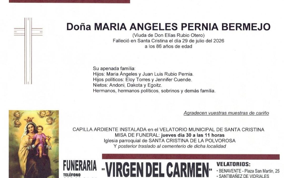 Maria Ángeles Pernía Bermejo