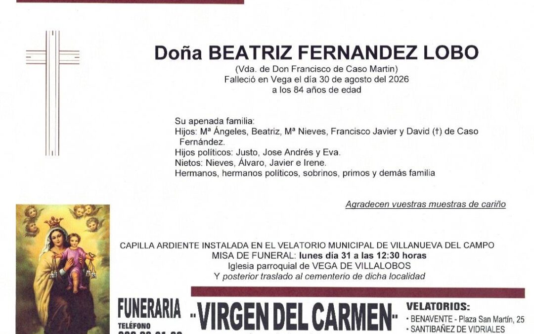Beatriz Fernandez Lobo