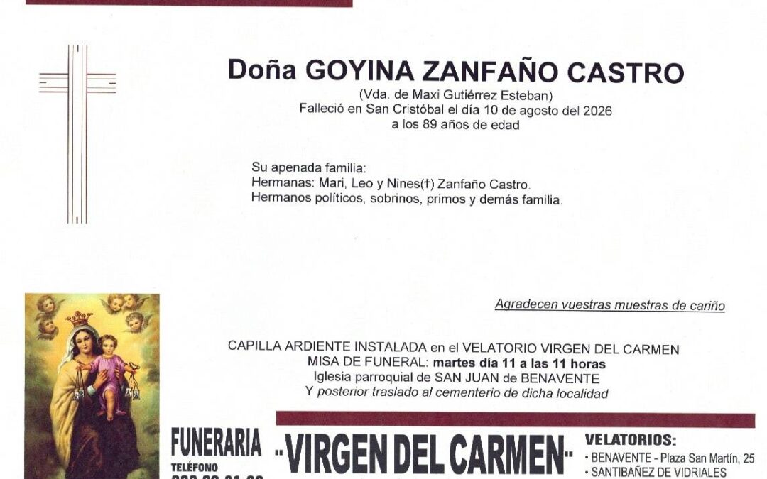 Goyina Zanfaño Castro