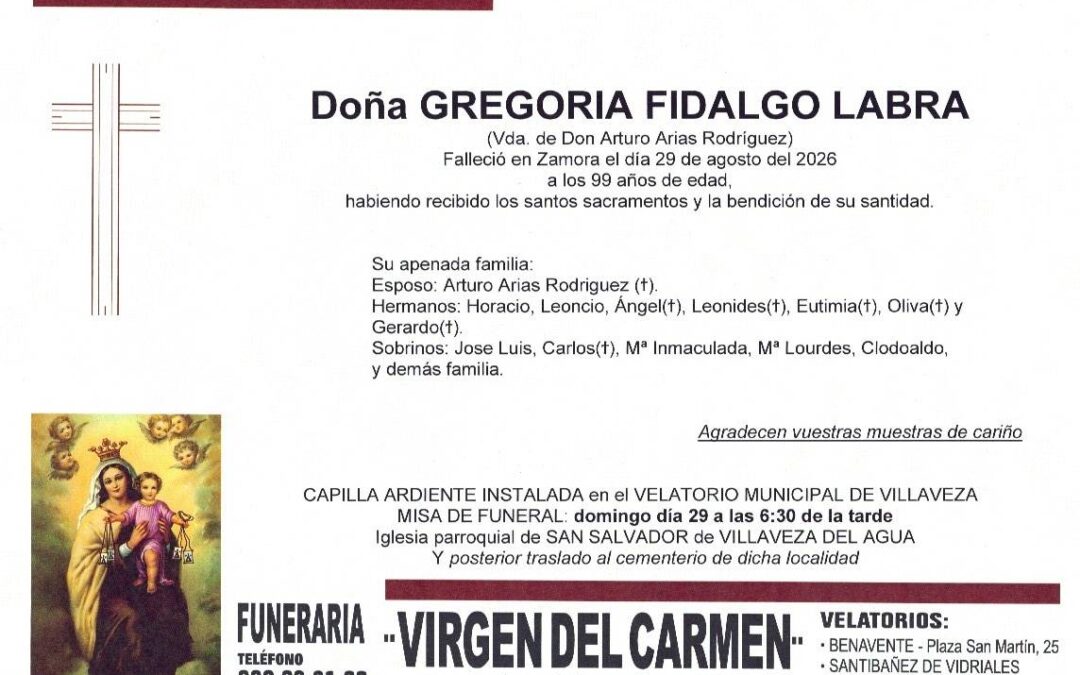 Gregoria Fidalga Labra