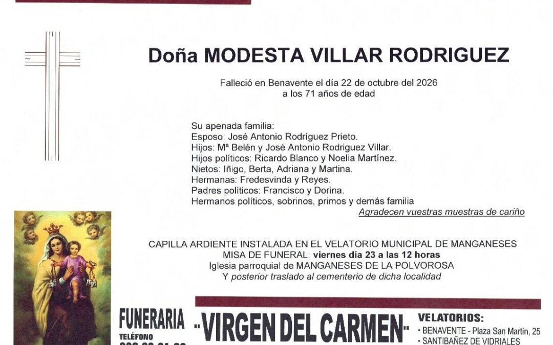 Modesta Villar Rodriguez
